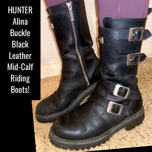 hunter leather riding boots